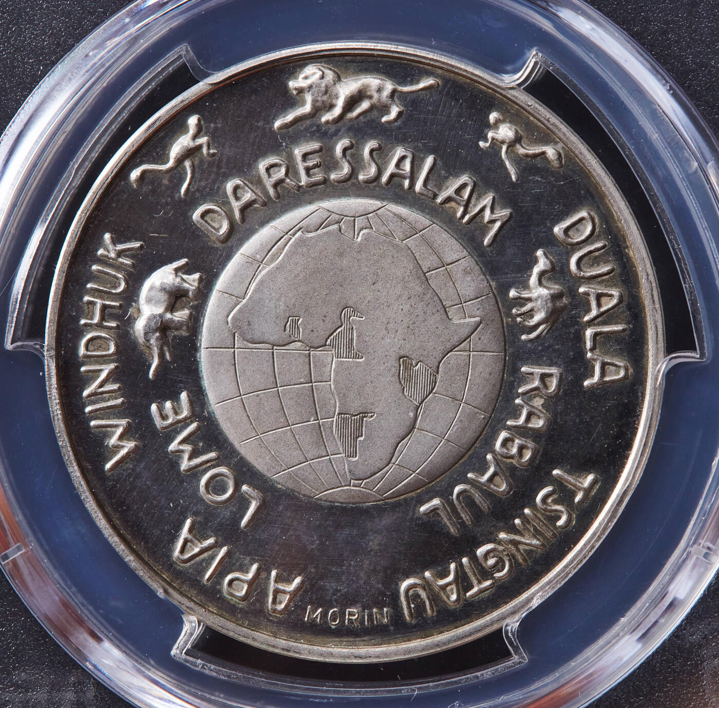 【俄甄集藏】马年新春第一拍 2026年(048)02-25星期三 晚 19:30 全场包邮 德国第三帝国1933年纪念开拓殖民地50周年银章，PCGS SP63，背面地名包含德占青岛（1897年德国强占胶州，德国第一块殖民地是1883年德属西南非洲，今纳米比亚共和国境内），经典品种，类精制底板