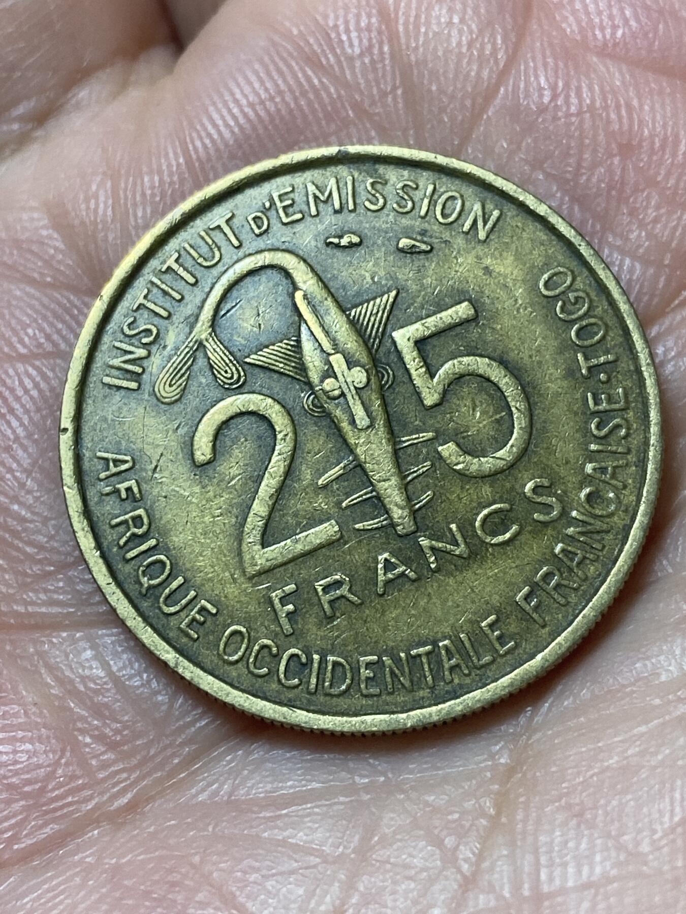 2026年第二十四场(总第一百九十三场）外国好品散币场(免佣金) 少见–法属西非多哥1957单年份25法郎