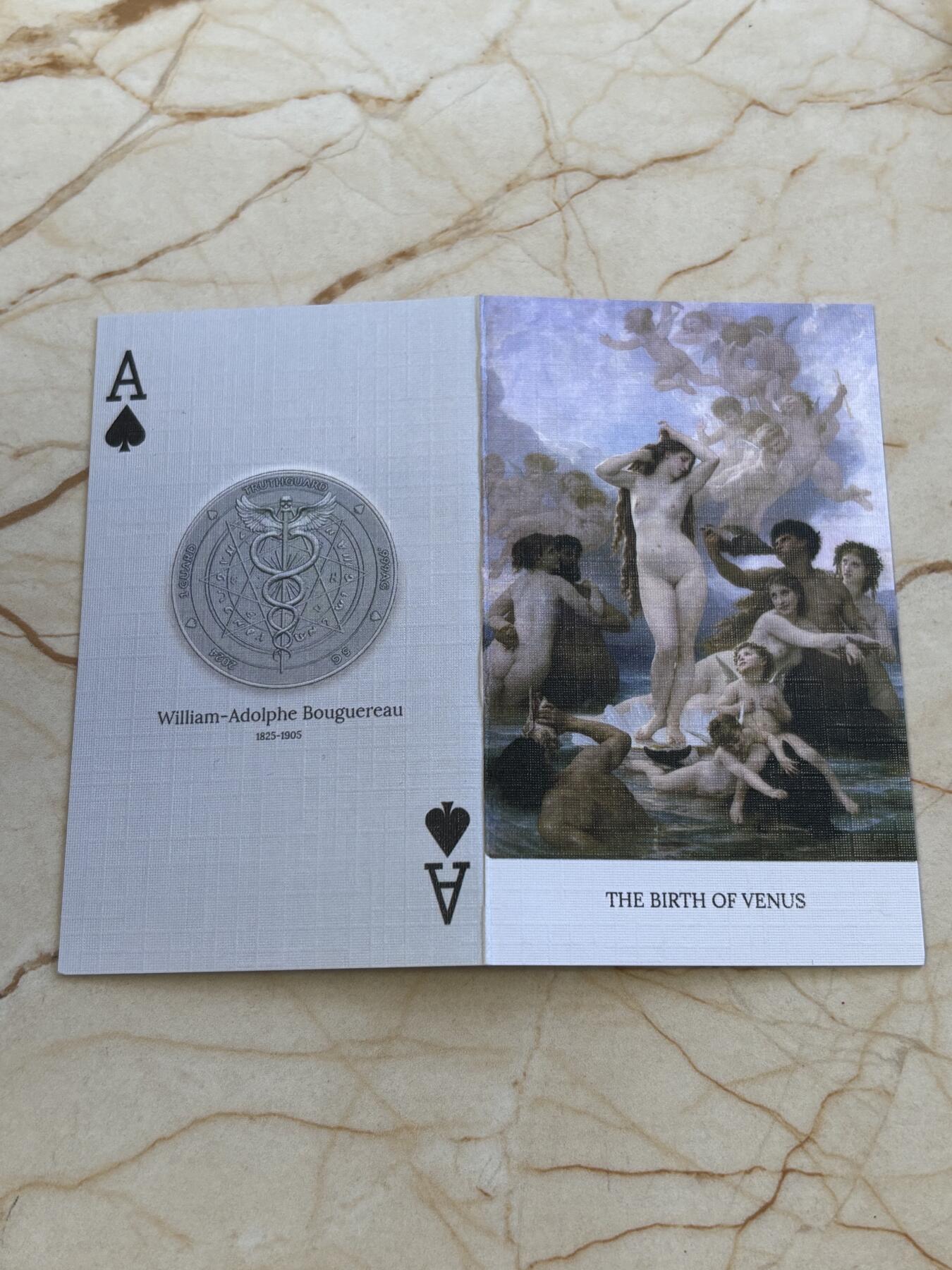 第191期拍卖 维纳斯的诞生-2024真理卫士精制银币黑桃A，999银，首发龙头币，限量500，带证书