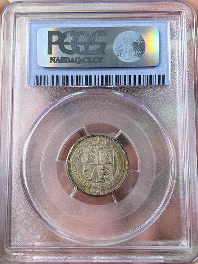 万国钱币拍卖第061期（马年首拍） PCGS PR65CAM 1887年英国维多利亚女皇精制6便士 出自著名的1887精制套币 BU原味天鹅绒英伦五彩极美 PC老评水晶盒 难得典藏品质