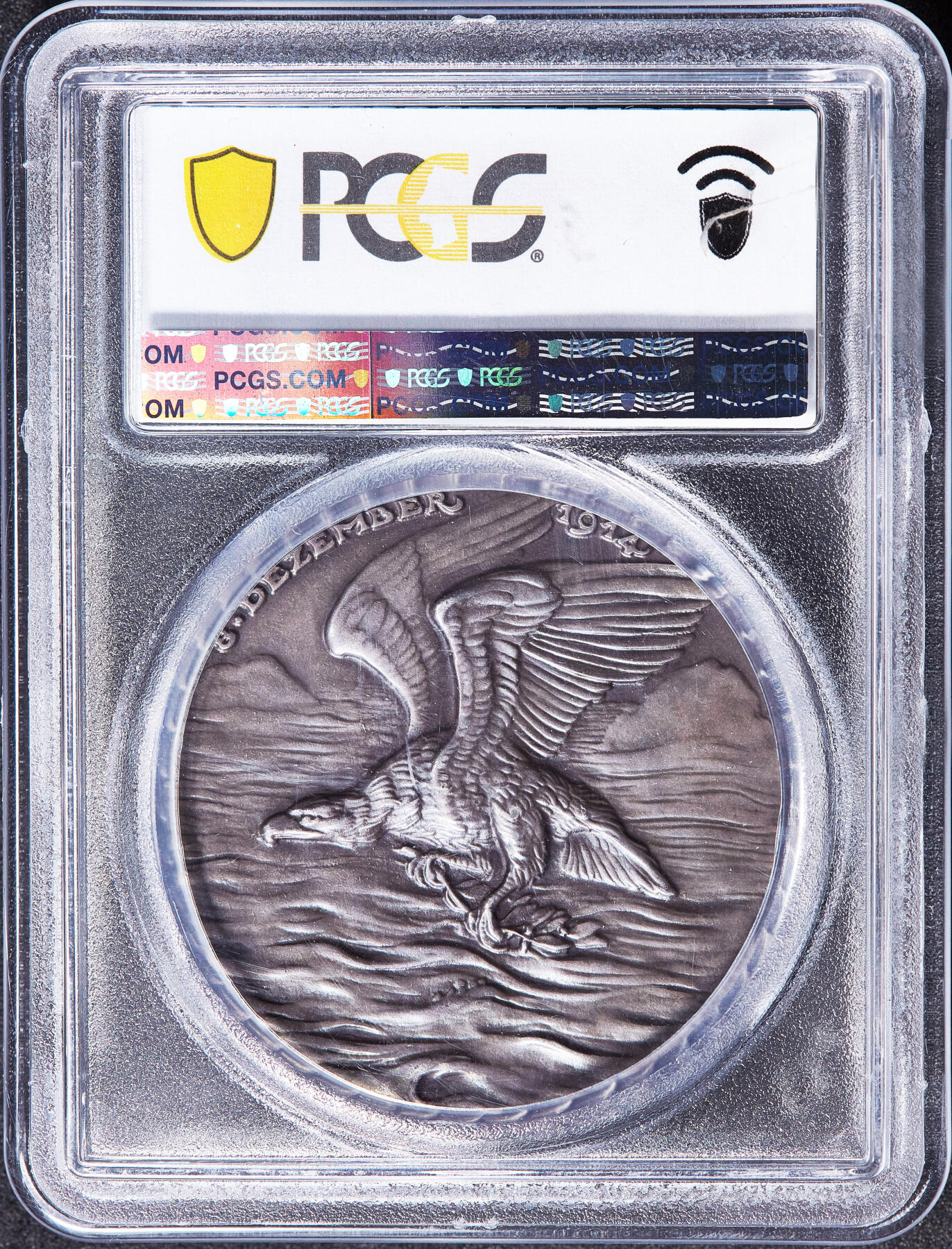 【俄甄集藏】马年新春第一拍 2026年(048)02-25星期三 晚 19:30 全场包邮 德国1914年纪念一战福克兰海战马克西米利安·冯·施佩上将家族牺牲纪念磨砂大银章，PCGS SP64，名誉品种，高浮雕，品相很好，名家卡尔·哥茨作品