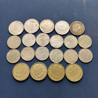 【全场包邮】纯粹捡漏拍502场 - 欧洲西班牙+比利时各年份散币21枚一组