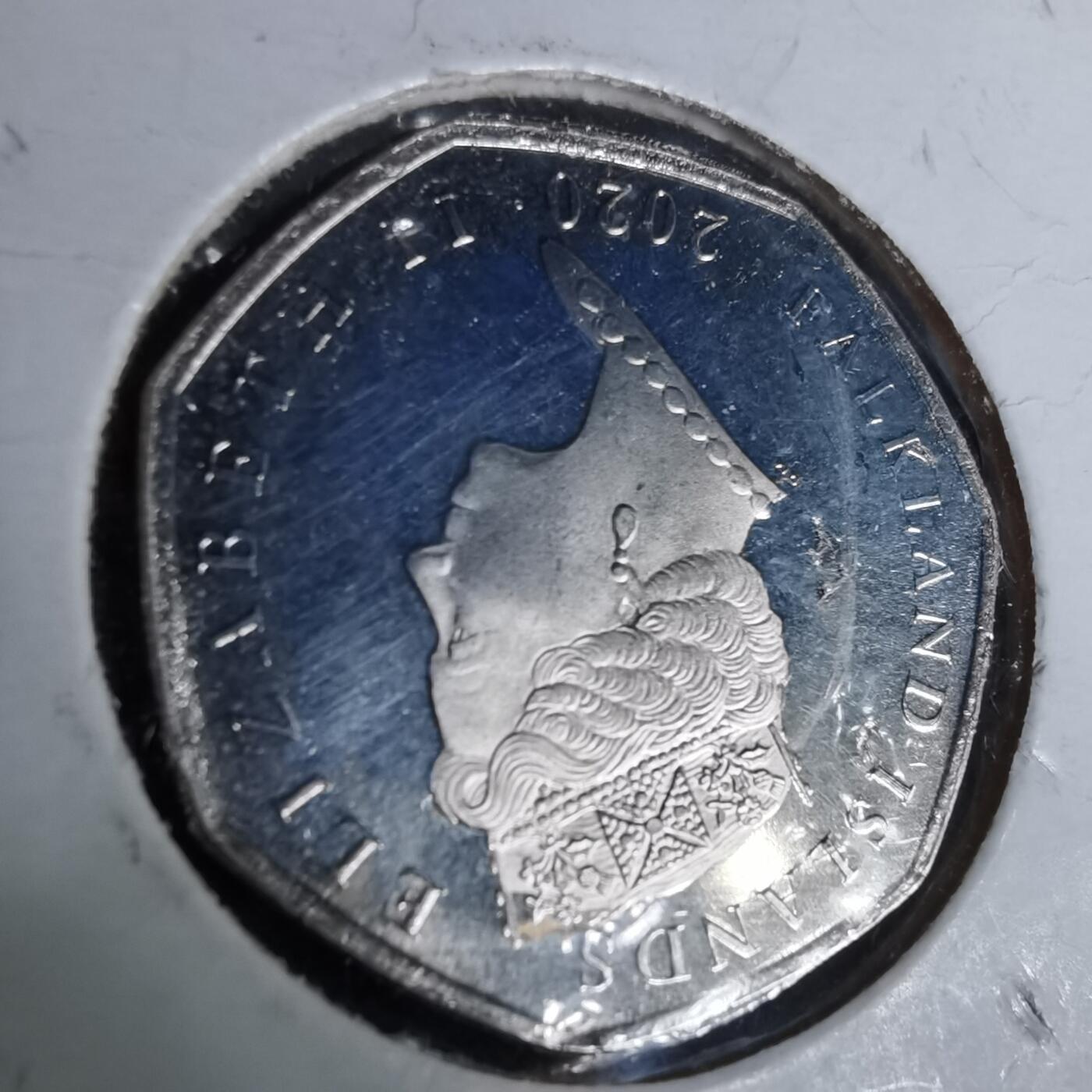 沼泽如烟--第993场 福克兰2020年50便士纪念币