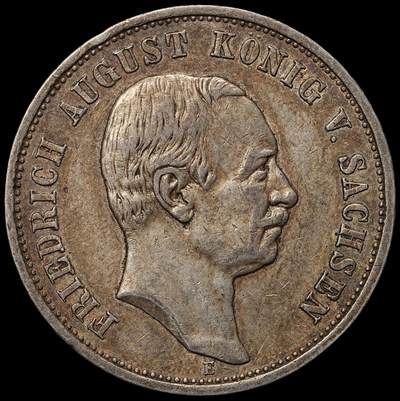 修遠堂世界钱币第105期，马年首拍 - 1909年萨克森3马克银币