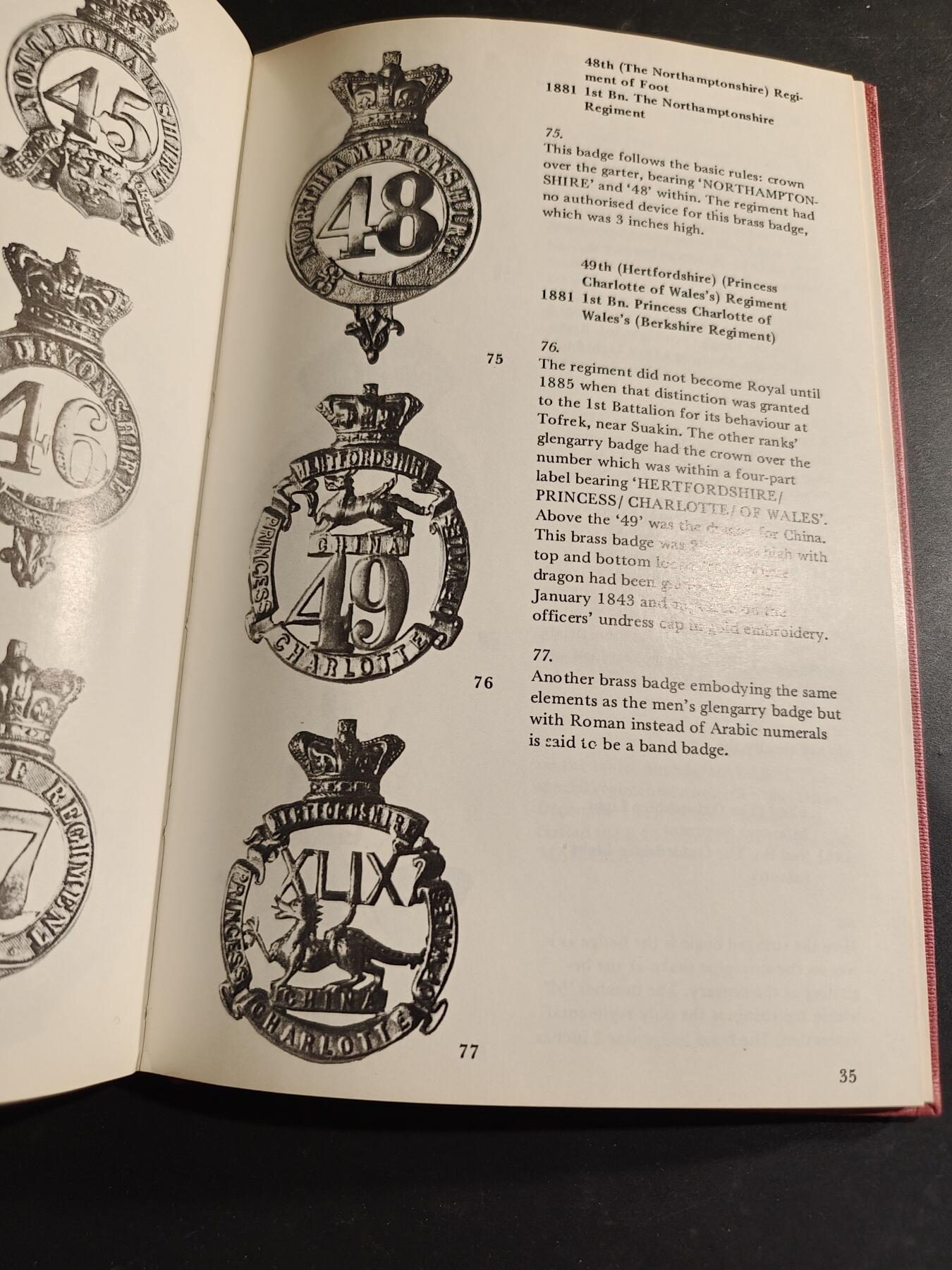 老王徽章第182期 《英国陆军1873-1881各线列步兵团格伦加里帽徽介绍》   62页