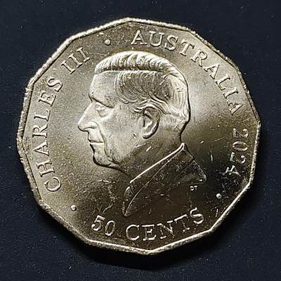 【全场包邮】纯粹捡漏拍502场 - 澳大利亚2024年50分全国土著和岛民日纪念委员会50周年纪念币