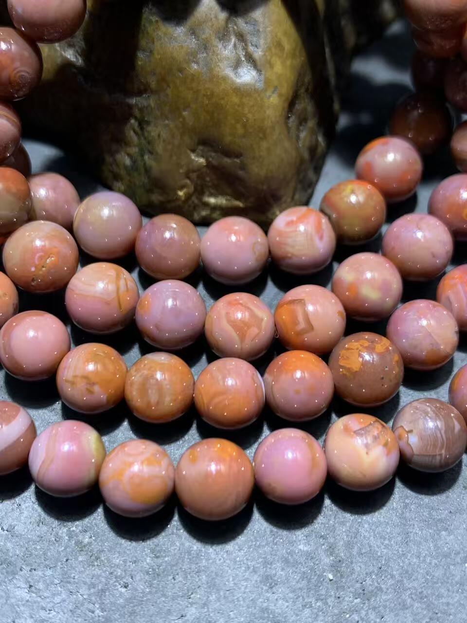 精美川料南红玛瑙紫罗兰108手串一条