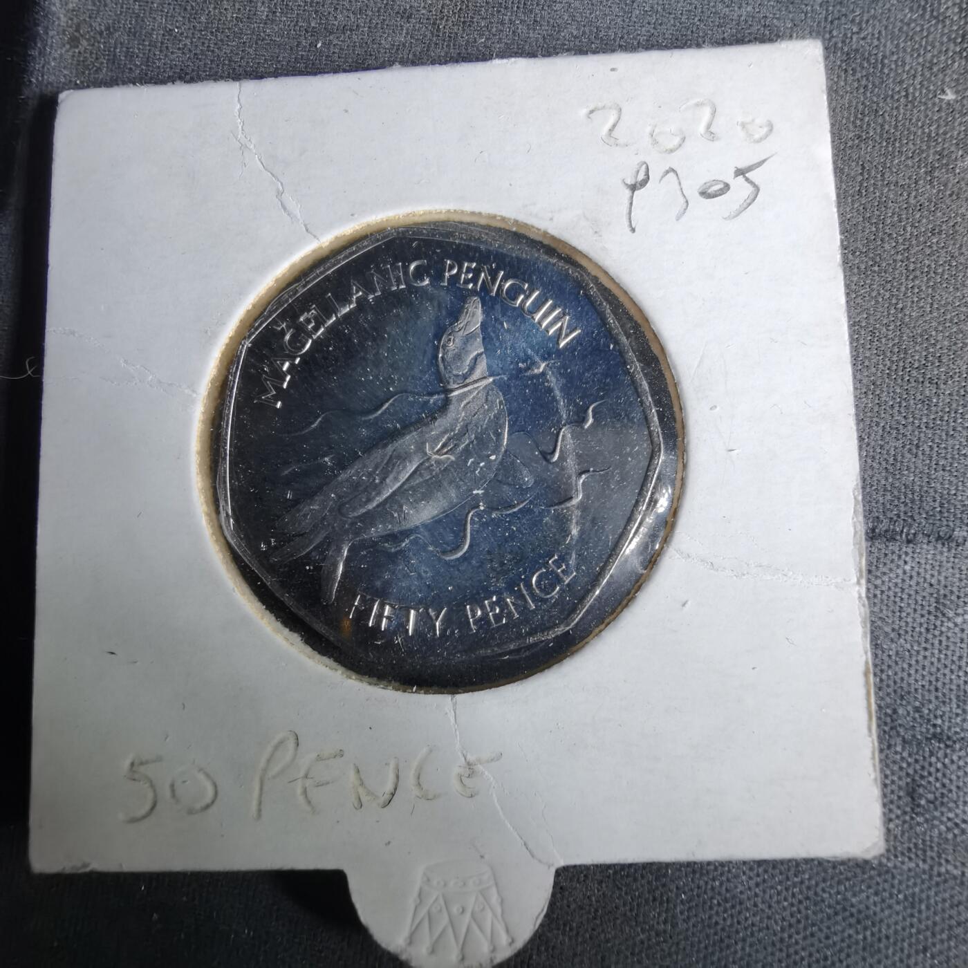 沼泽如烟--第993场 福克兰2020年50便士纪念币