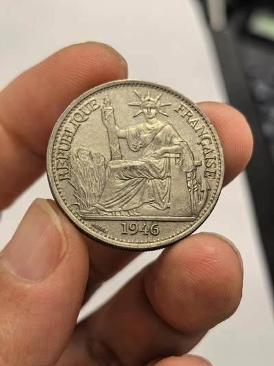 博洋堂蛇年收官专场暨第161期（全场包邮） - 美品法属印支1946年坐洋50分-1