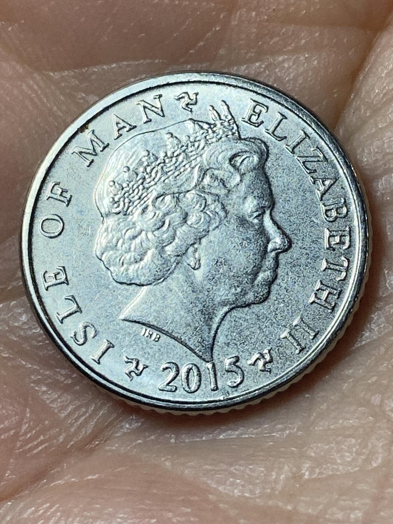 2026年第二十四场(总第一百九十三场）外国好品散币场(免佣金) 英属马恩岛🇮🇲2015年5便士(伊丽莎白二世老年第三套第二版，有磁版)