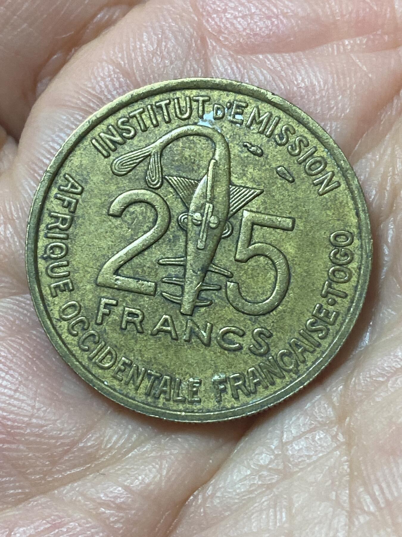 2026年第二十四场(总第一百九十三场）外国好品散币场(免佣金) 法属西非多哥1957单年份25法郎