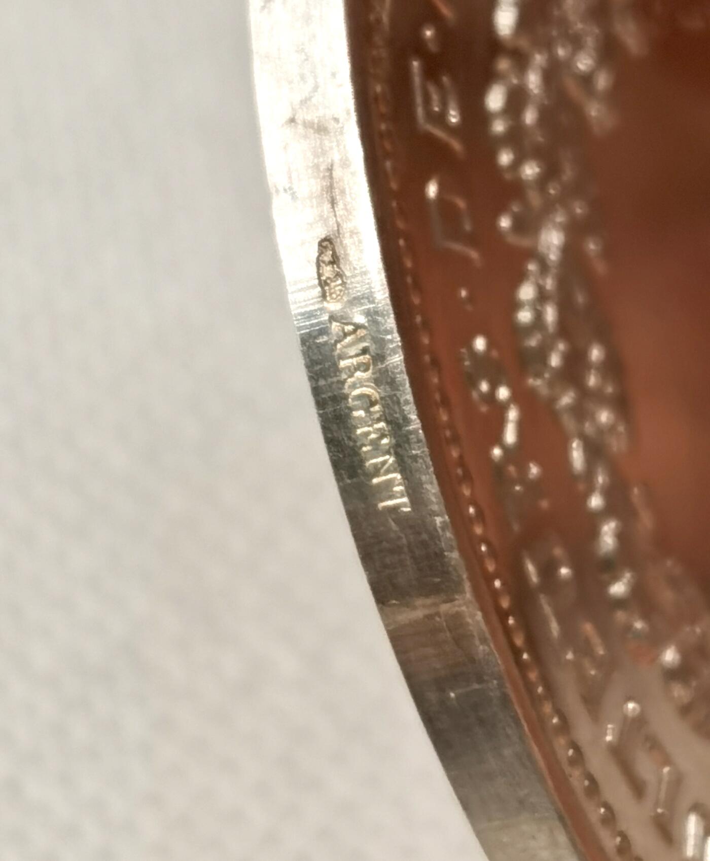 “福币呈祥”新年甄品场（直播拍卖）甄臻铺-世界币章拍卖（第50期），送拍享返佣金等优惠多多 法国农业协会银章，直径55毫米，重77克，丰饶角+ARGENT边铭，品相完好。