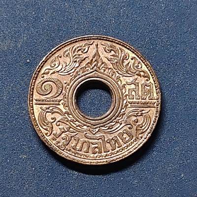 【全场包邮】纯粹捡漏拍502场 - 泰国1941年拉玛八世1萨当铜币 BU品相