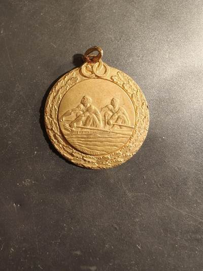 老王徽章第182期 - 法国游泳竞赛奖章   镀金