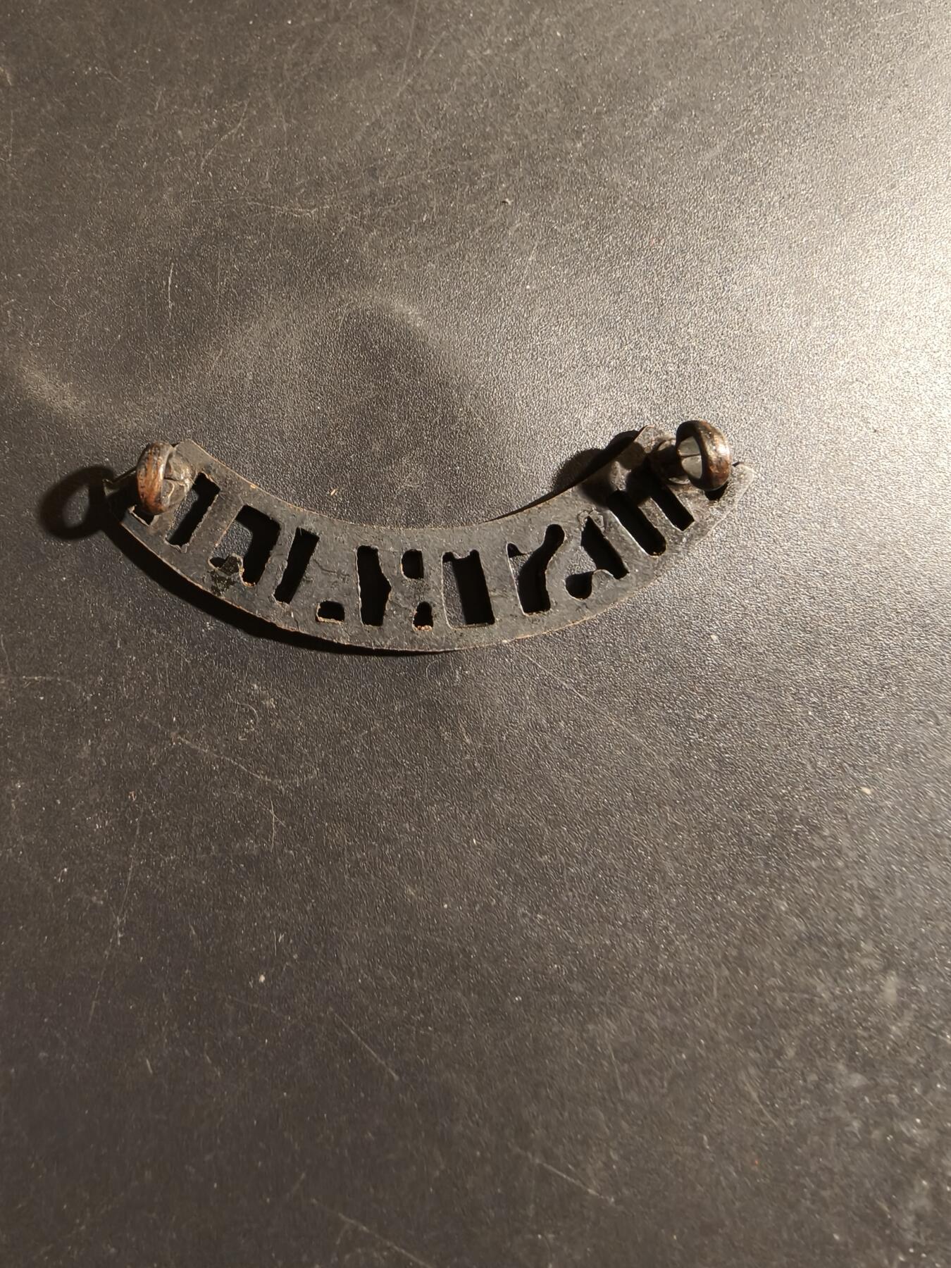 老王徽章第182期 英国英联邦皇家澳大利亚远征军肩章    一战时期