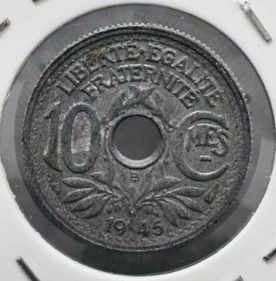 【金马踏春，泉马奔腾】2026 年新年贺岁场，（定于年初五接财神截拍）祝各位老板马到成功，马上有钱，愿岁岁平安喜乐顺遂 - 少见近乎未流通状态极美品，1945 年法国 10 分锌币 B 版，第五版本，只发行两年，二战前后过渡币