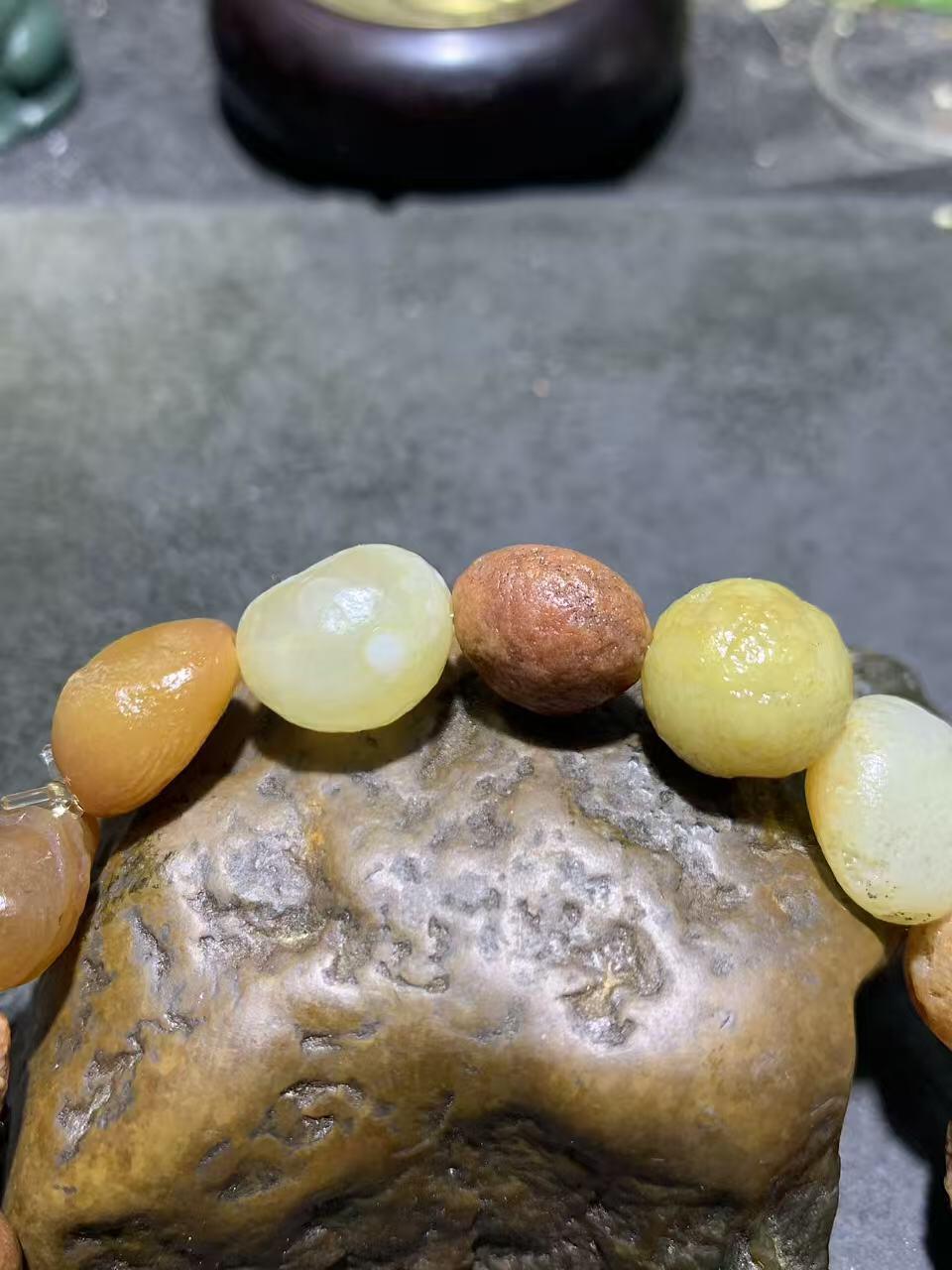 精美阿拉善多宝筋脉石原石手串一条，