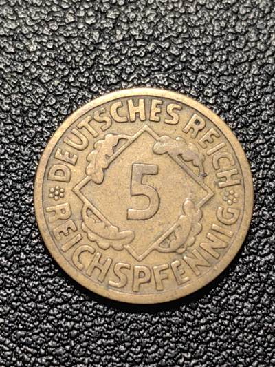 靖甫拍卖第四场 - 魏玛德国5芬尼铜币