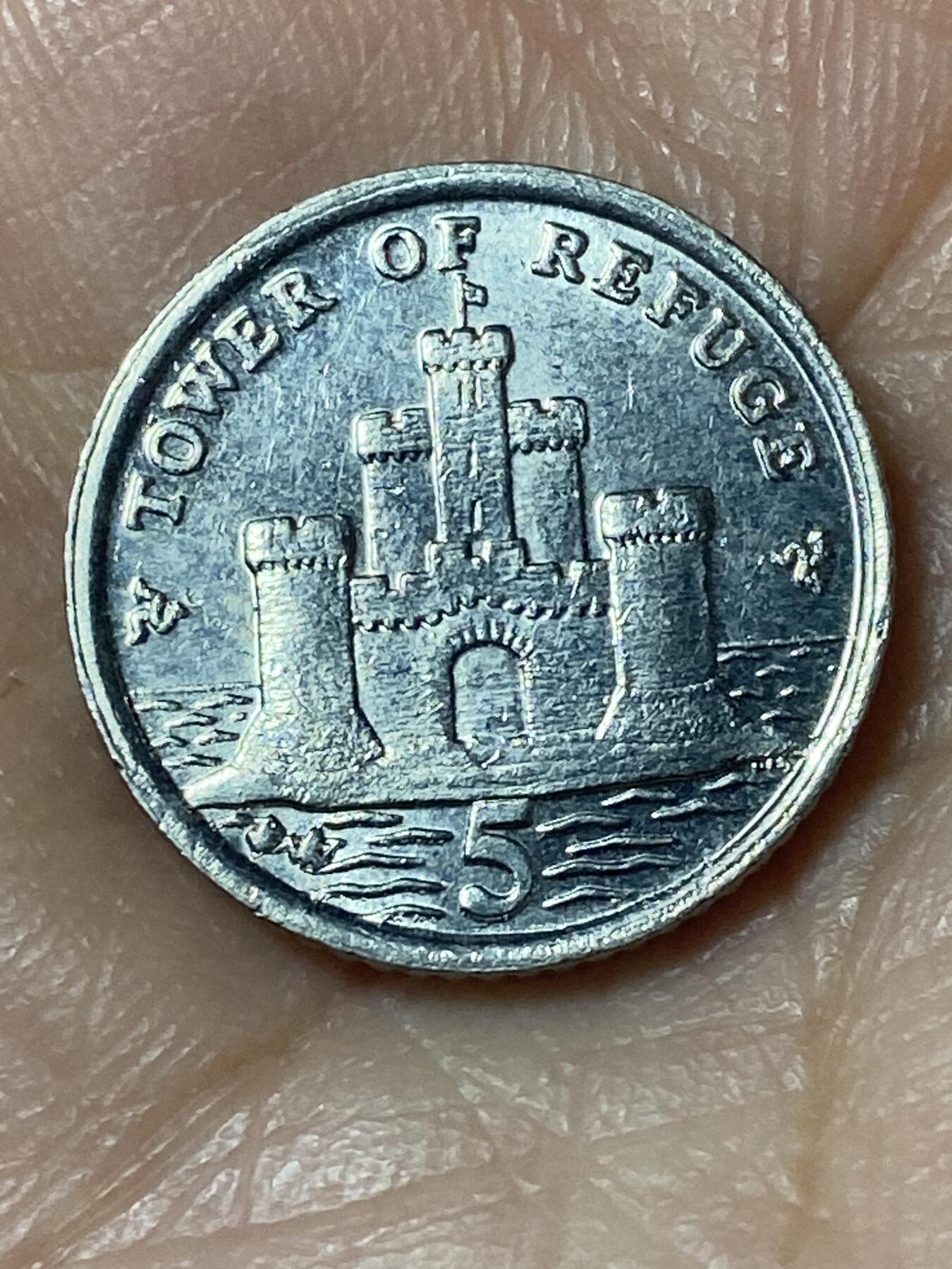 2026年第二十四场(总第一百九十三场）外国好品散币场(免佣金) 英属马恩岛🇮🇲2007年5便士(伊丽莎白二世老年第三套第一版，铜镍材质无磁版)