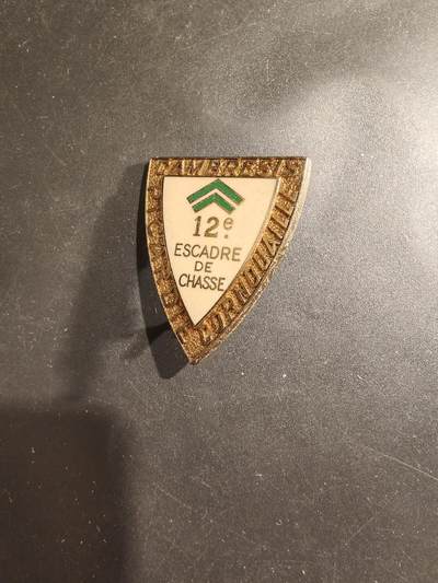 老王徽章第182期 - 法国空军第12战斗机联队证章      该联队于 1952 年 5 月在蒙德马桑（Mont-de-Marsan）成立，后长期驻扎在康布雷（Cambrai）基地