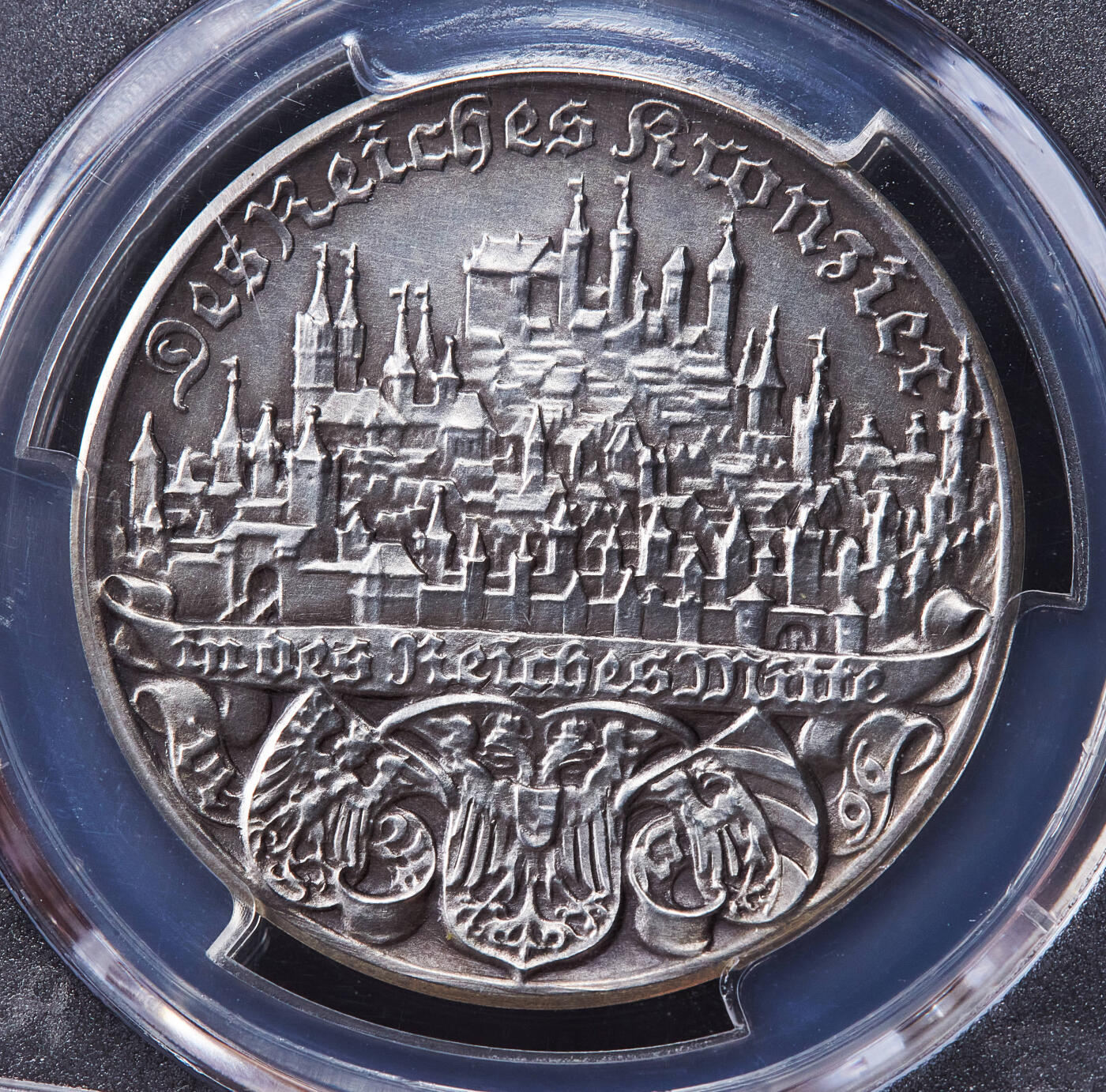 【俄甄集藏】马年新春第一拍 2026年(048)02-25星期三 晚 19:30 全场包邮 德国第三帝国1938年党代会纽伦堡召开纪念银章，PCGS SP63，磨砂底板，原味状态，卡尔歌茨作品，原图联系客服或至官网查询