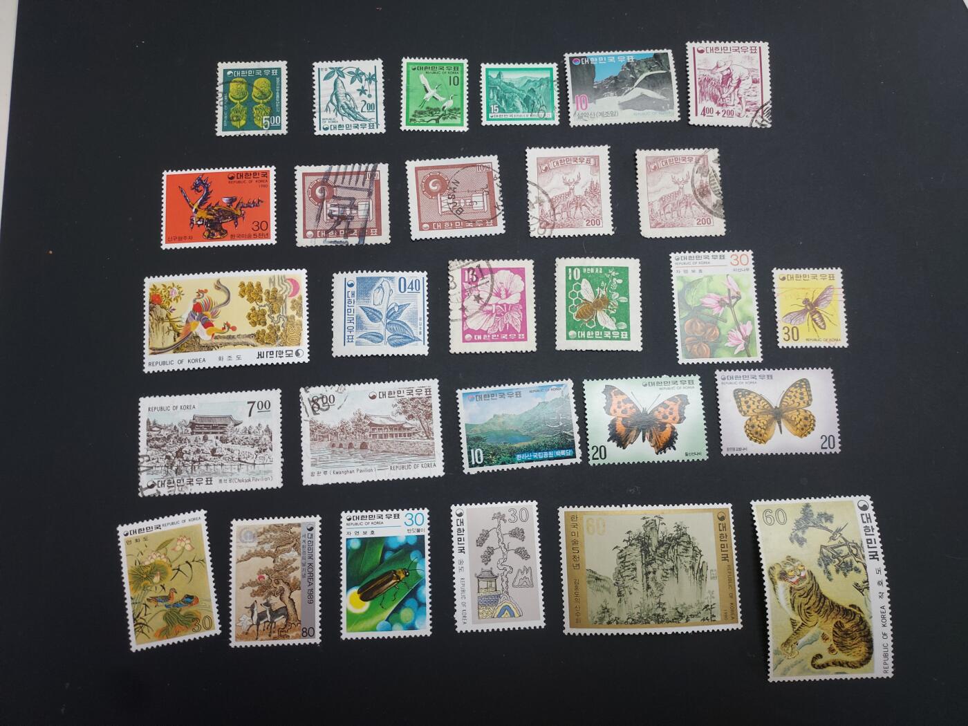 博彦收藏   2月28日 8点邮票专场 全场包邮 韩国 新旧票一组，上品