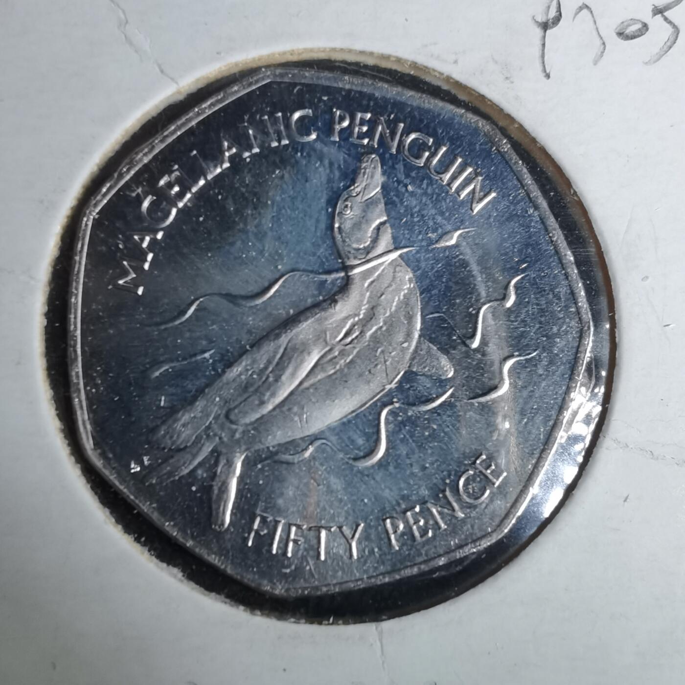 沼泽如烟--第993场 福克兰2020年50便士纪念币