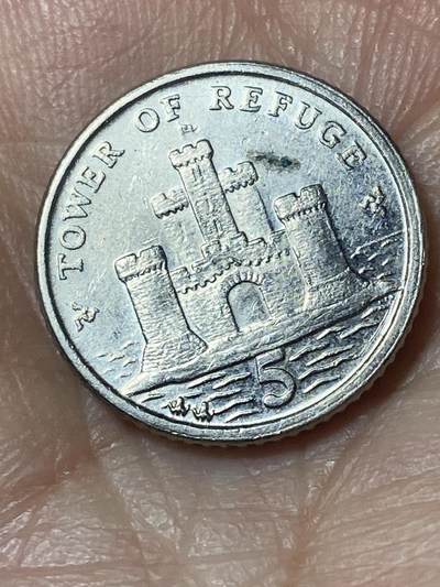 2026年第二十四场(总第一百九十三场）外国好品散币场(免佣金) - 英属马恩岛🇮🇲2008年5便士(伊丽莎白二世老年第三套第一版，铜镍材质无磁版)