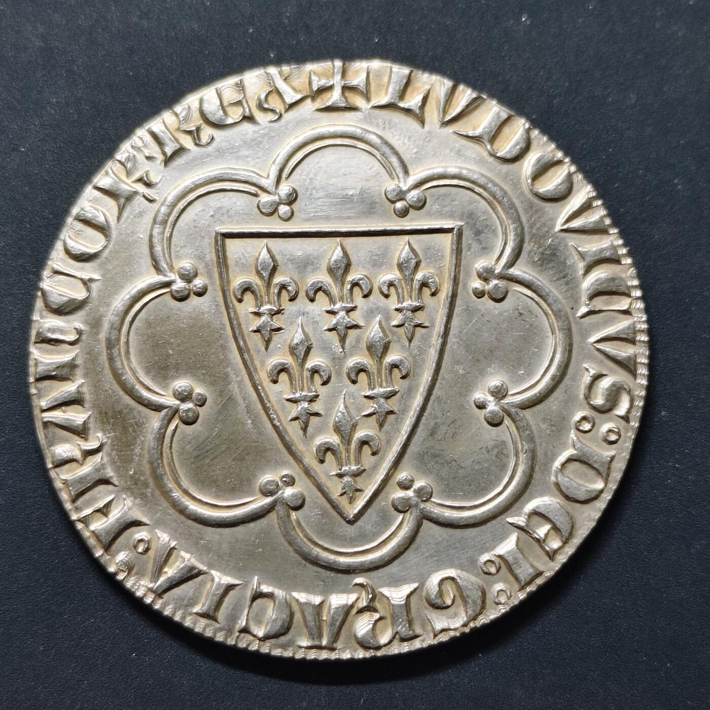 【全场包邮】纯粹捡漏拍503场 【银章·罕见】法国后铸复刻埃居大银章-量500