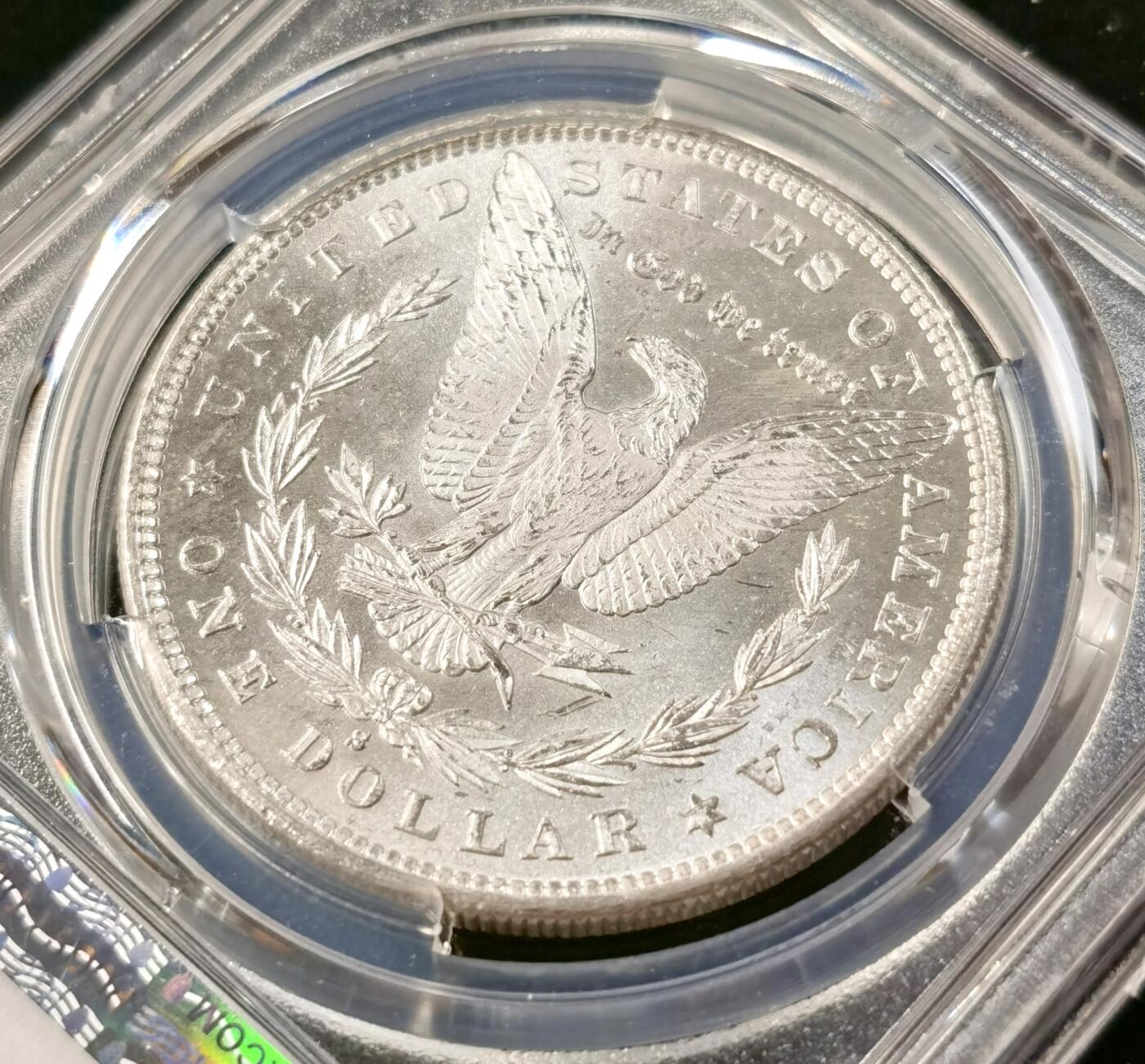 “福币呈祥”新年甄品场（直播拍卖）甄臻铺-世界币章拍卖（第50期），送拍享返佣金等优惠多多 PCGS-MS65+ 美国 1879年S 1美元 摩根 银币 镜面地板，丝滑转光