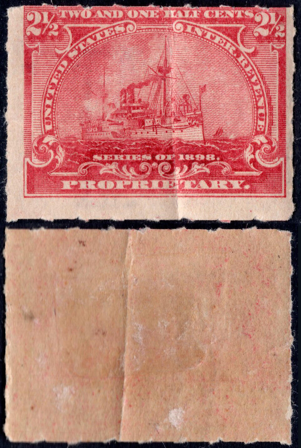 洪涛臻品批发群 精选邮票限时拍卖第1258期  美国1898年战列舰税票 新票带原胶【图2售价25-39】