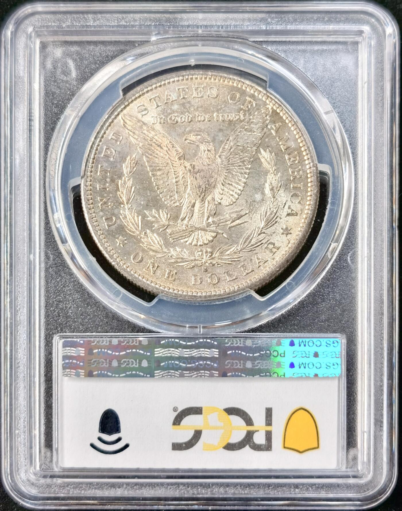 “福币呈祥”新年甄品场（直播拍卖）甄臻铺-世界币章拍卖（第50期），送拍享返佣金等优惠多多 PCGS MS65 美国 1881年S版 摩根$1大银币 双面通体黄油彩包浆 高涨品种