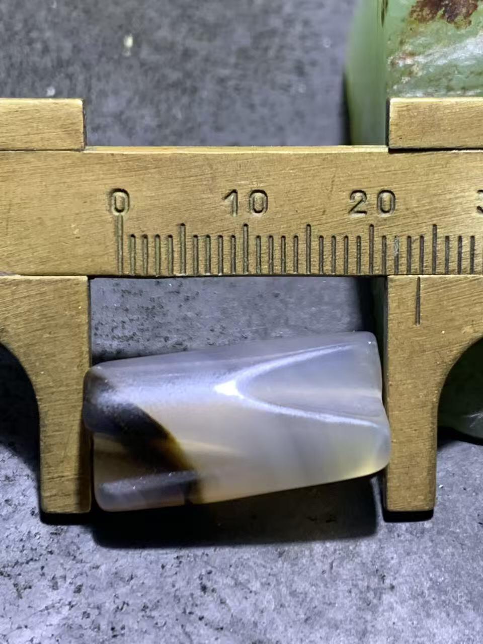 高玉化巴西玛瑙通货蛇节珠一个