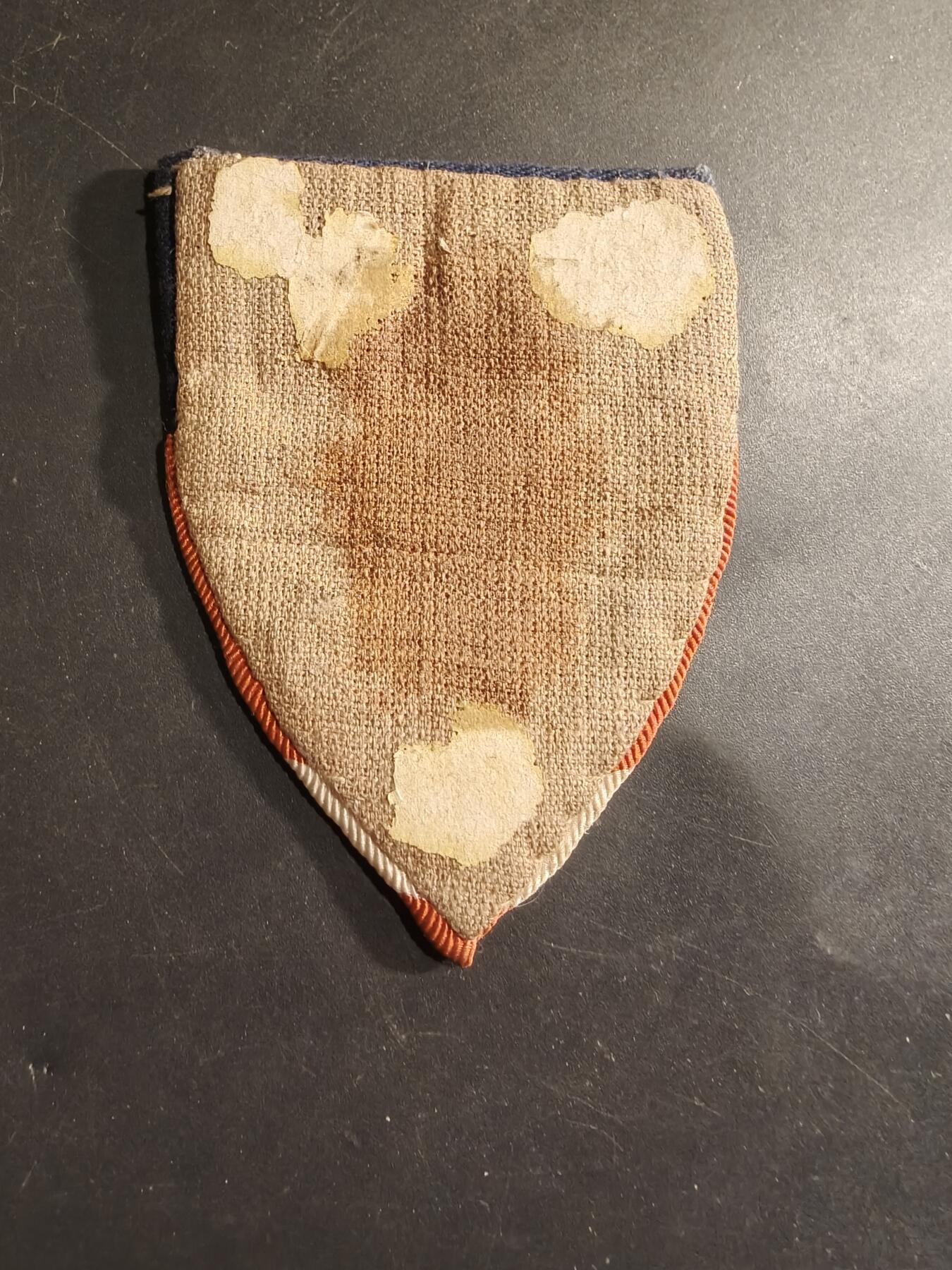 老王徽章第182期 美国二战中缅印战区臂章   棉线材质，底衬完整