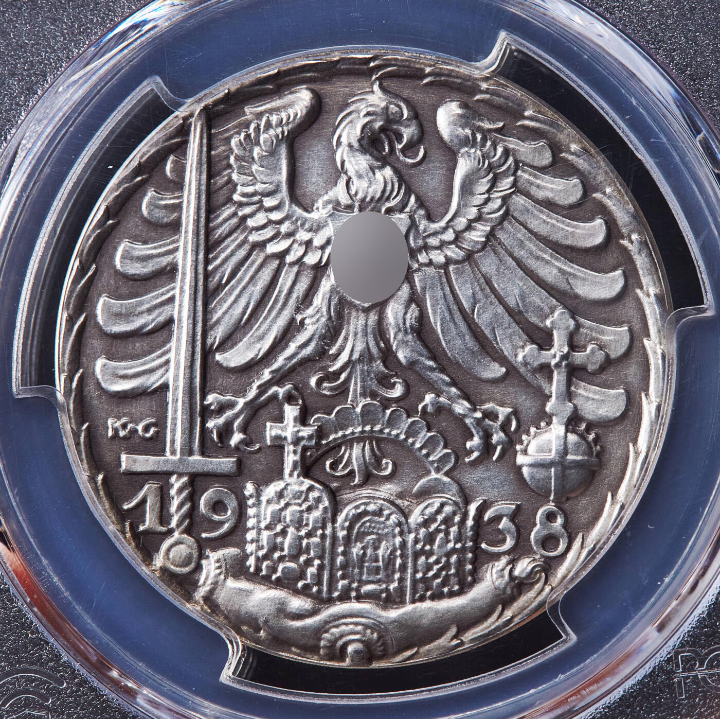 【俄甄集藏】马年新春第一拍 2026年(048)02-25星期三 晚 19:30 全场包邮 德国第三帝国1938年党代会纽伦堡召开纪念银章，PCGS SP63，磨砂底板，原味状态，卡尔歌茨作品，原图联系客服或至官网查询