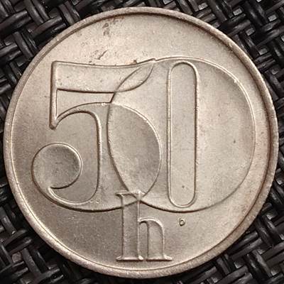 布加迪🐬～世界钱币(上海)🌾第 273 期 /  各国套币和散币 - 捷克斯洛伐克 1992年 50哈拉 ~L