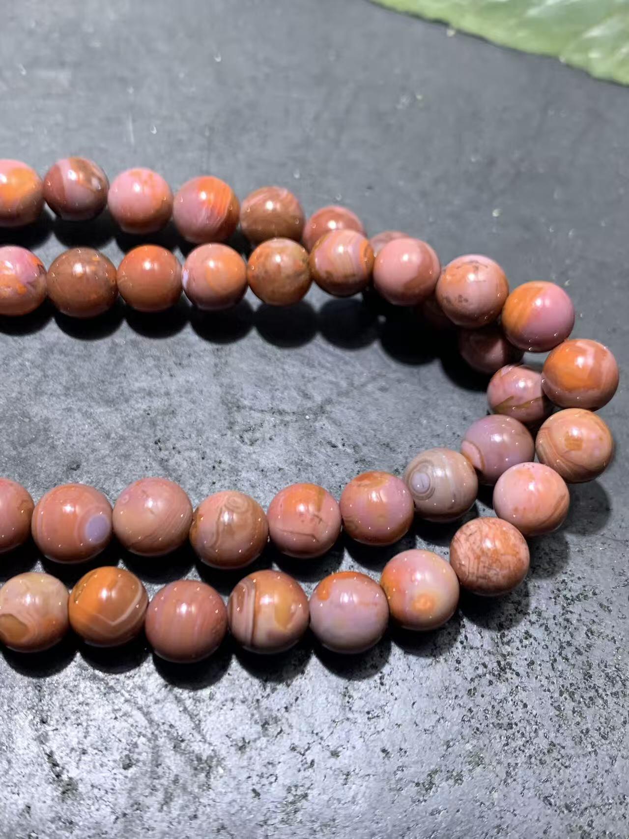 精美川料南红玛瑙紫罗兰108手串一条