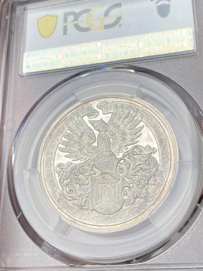 万国钱币拍卖第061期（马年首拍） PCGS SP64 1928年德国版画画仙丢勒逝世400周年纪念银章 精铸镜面满喷砂质感 香槟彩原味包浆环绕 收藏级品质