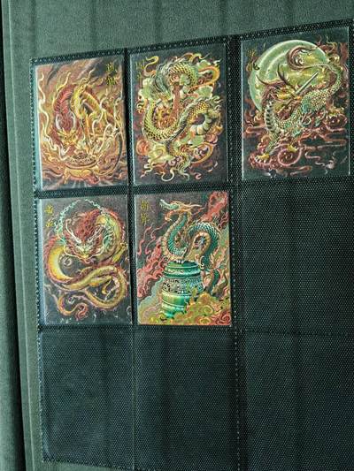 周四第100期阳大大卡牌拍卖第100期（持续收拍品，周六晚上九点截拍，进群福利早知道） - 【裸卡】卡德曼 龙九子 折光粗闪5张