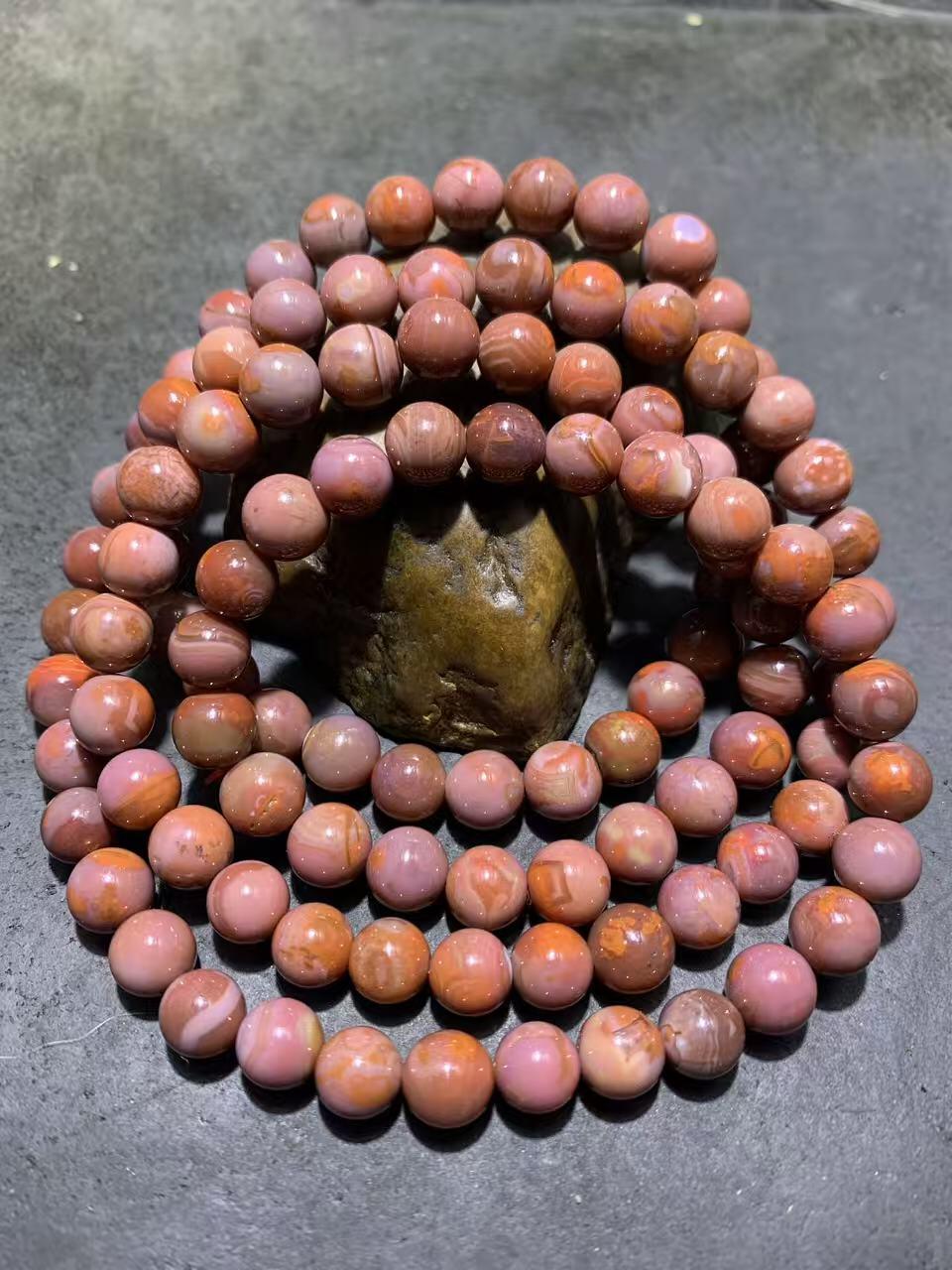 精美川料南红玛瑙紫罗兰108手串一条