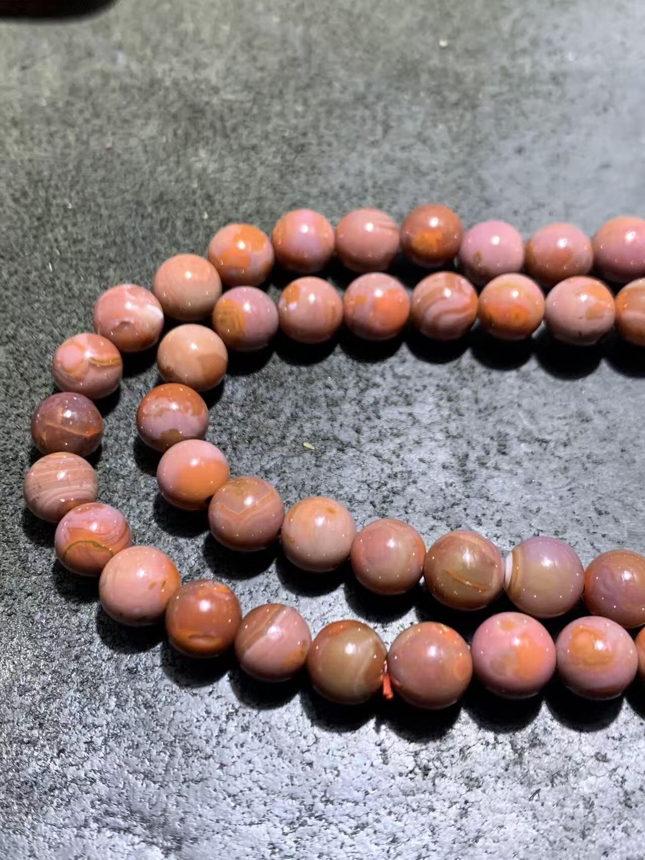 精美川料南红玛瑙紫罗兰108手串一条