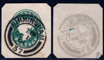 洪涛臻品批发群 精选邮票限时拍卖第1260期  - 英国维多利亚女王封邮资图 伯明翰1901.10.16全戳好品!