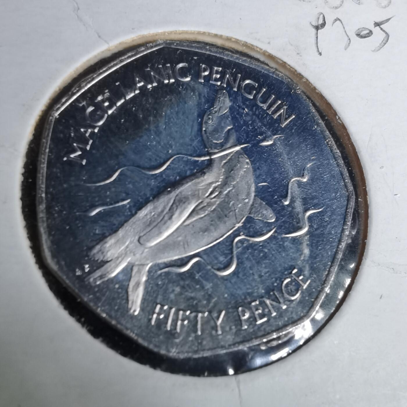 沼泽如烟--第993场 福克兰2020年50便士纪念币