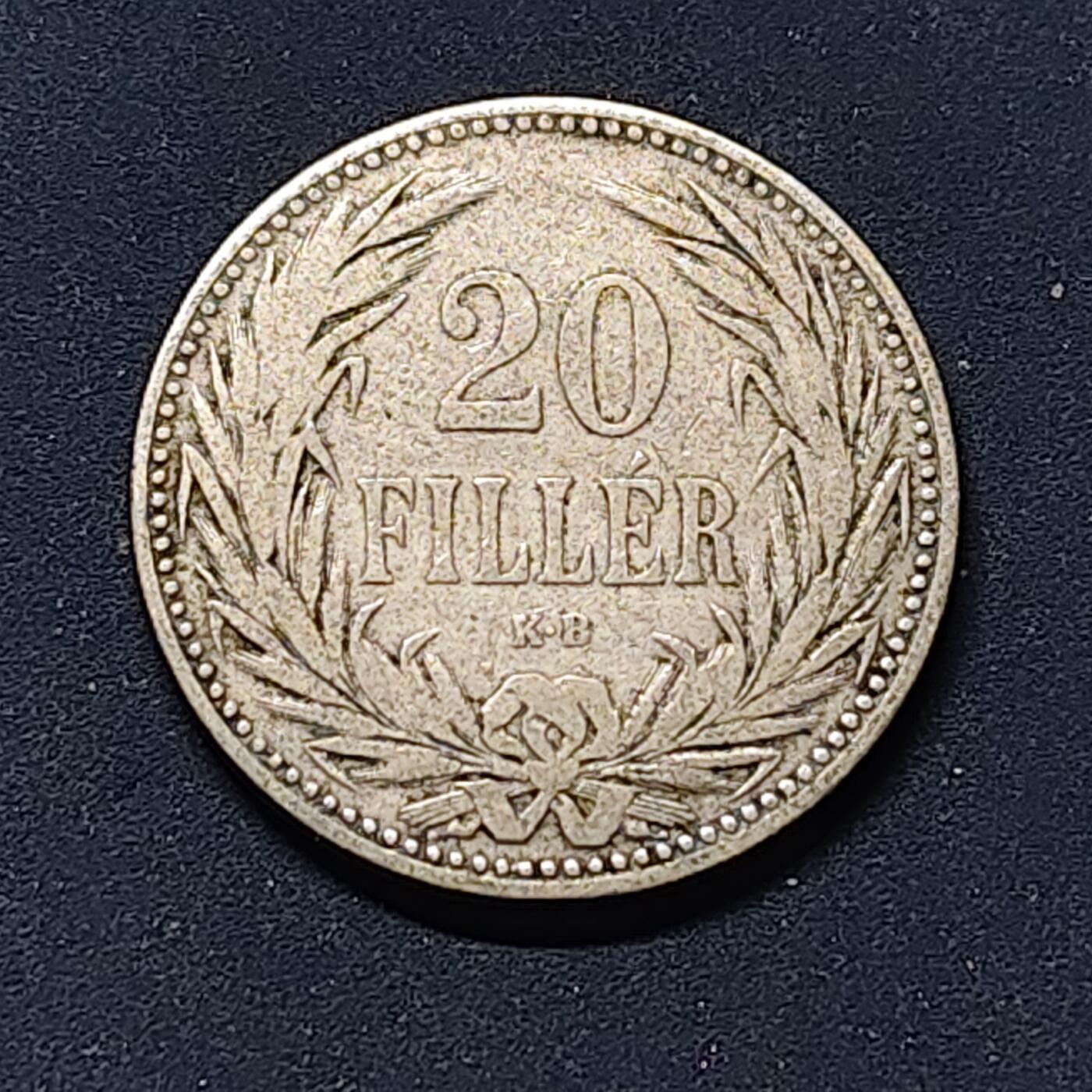 【全场包邮】纯粹捡漏拍502场 匈牙利1893年20费勒