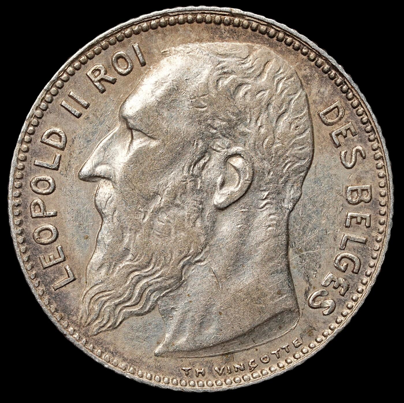 修遠堂世界钱币第105期，马年首拍 1909年比利时1法郎银币，5.00g，含银83.5%