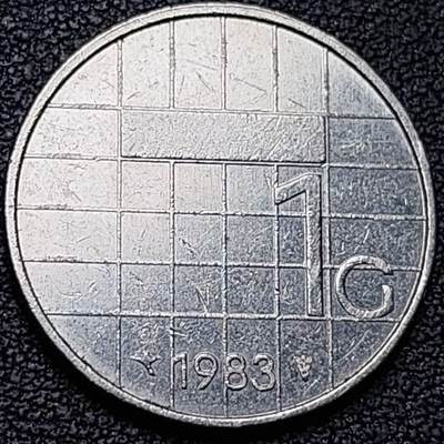 泉币菌-第188场- 迎情人节专场 本场拍品多 请提前出价（本周五和之前拍的 2月14日发货） - 1983年 荷兰王国1盾镍币 贝娅特丽克丝头像 入欧前 已绝版 25mm