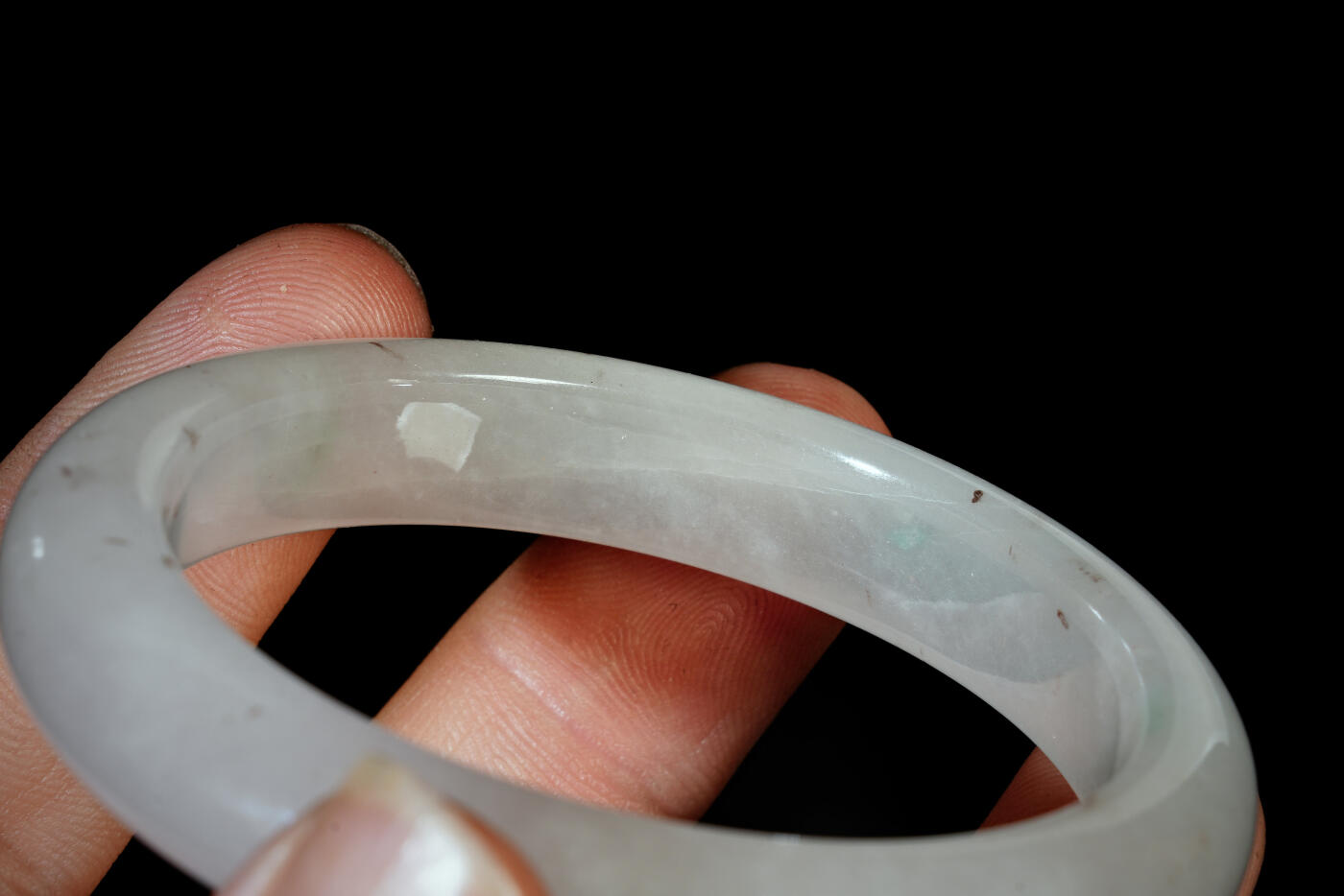 上海都达杂项专场三十一【全场包邮】  天然冰种翡翠 手镯89-46