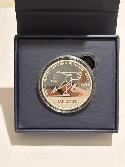 2026年米兰-科尔蒂纳丹佩佐冬季奥运会 而发行的官方纪念银币 - 2026年米兰-科尔蒂纳丹佩佐冬季奥运会 而发行的官方纪念银币