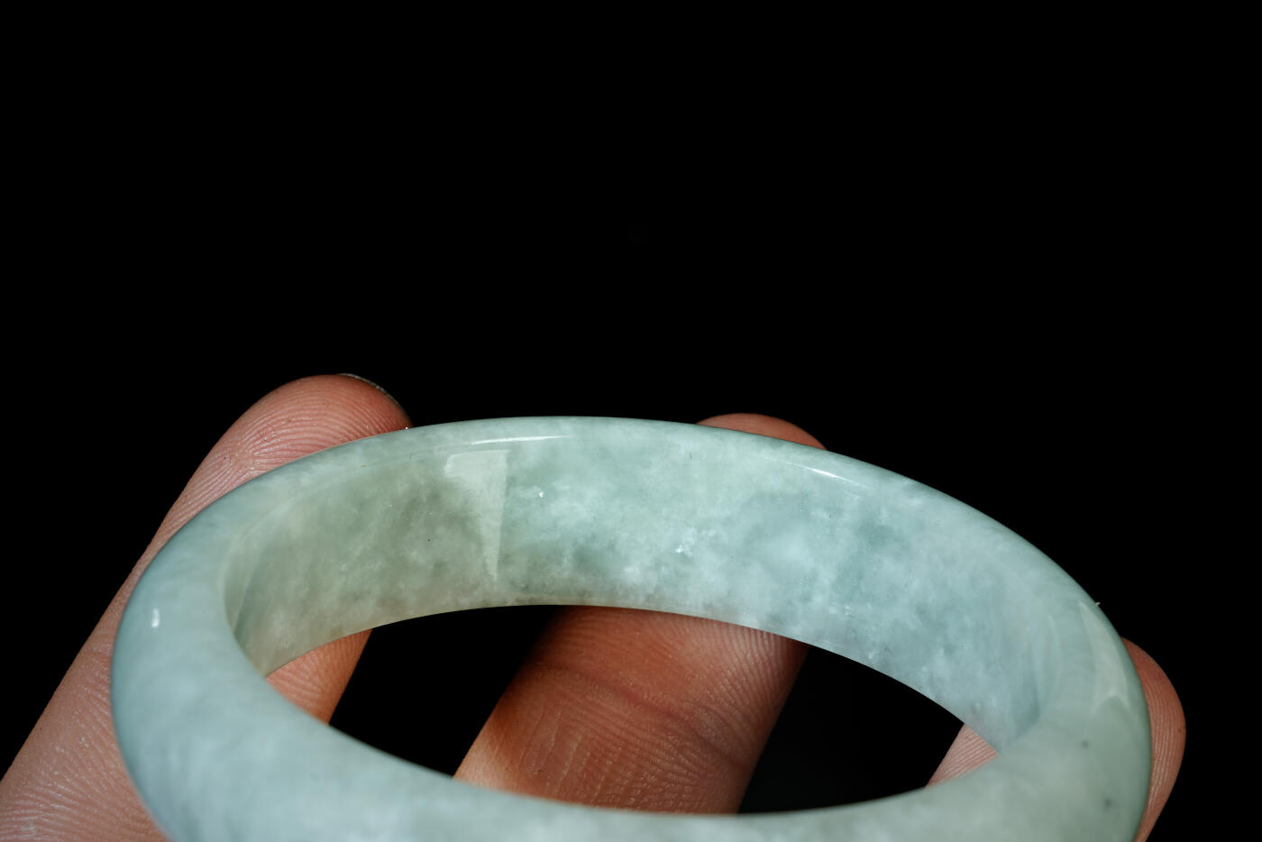 上海都达杂项专场三十一【全场包邮】  天然冰糯种翡翠手镯89-45