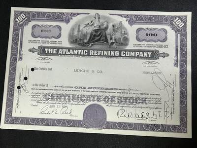 西秦中古拍卖第七十七期 2026马年新春专场 本场拍品年初九发出 - 美国1966年大西洋美国炼油公司